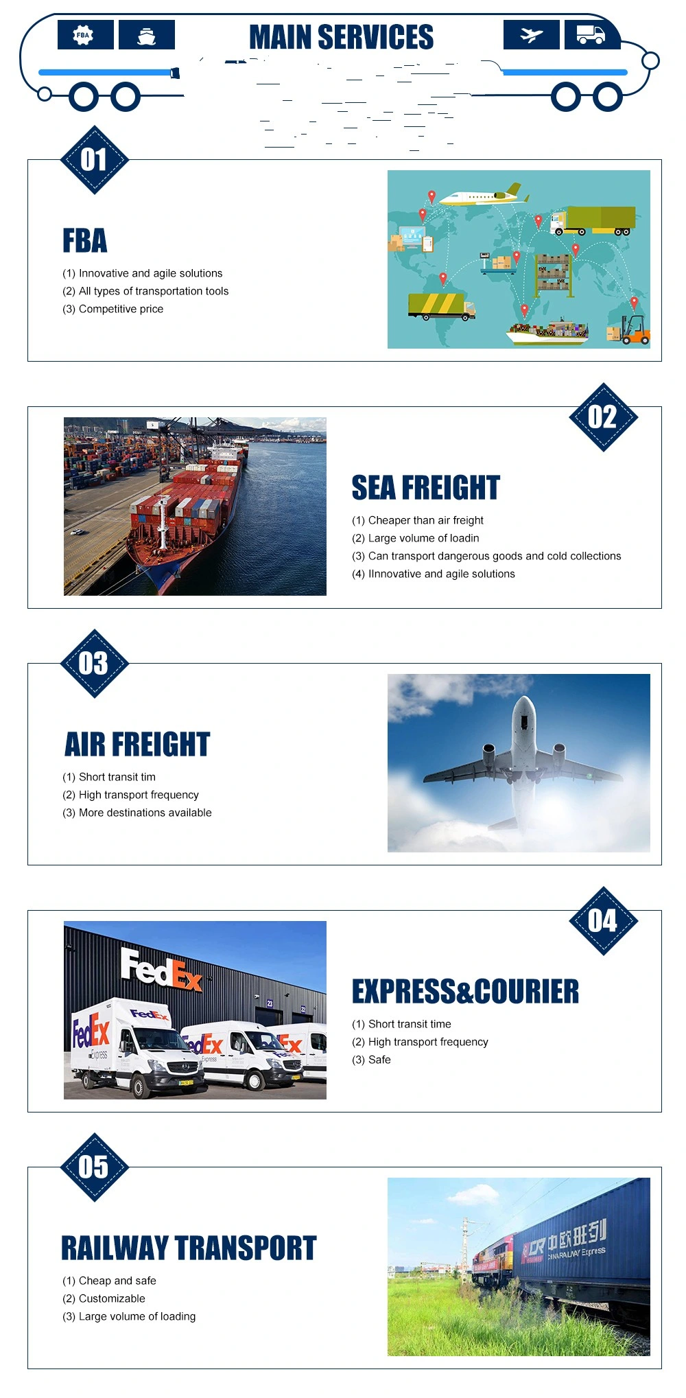 Raiyway Express, Warehousing, One-Piece Generation Delivery, Distribution and Transportation, Customs Clearance, Settlement From China to Europe /France