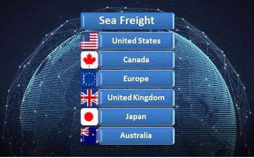 Fast Sea Shipping Logistic Service Amazon Fba Freight Forwarder From China to Japan Europe