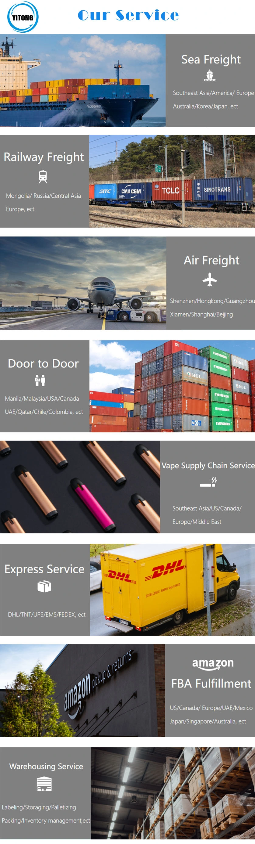 Door to Door Freight Service From China to South America